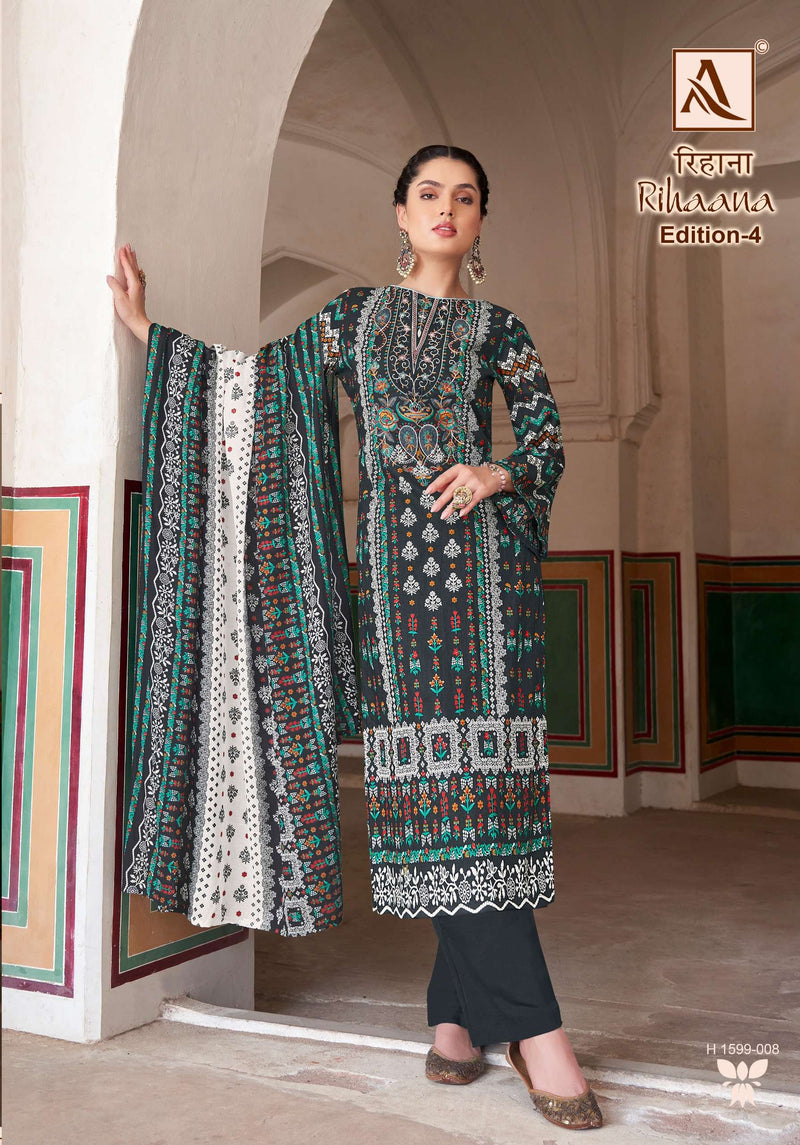 Alok Suits Rihaana Vol 4 Cambric Cotton Pakistani Print Salwar Kameez