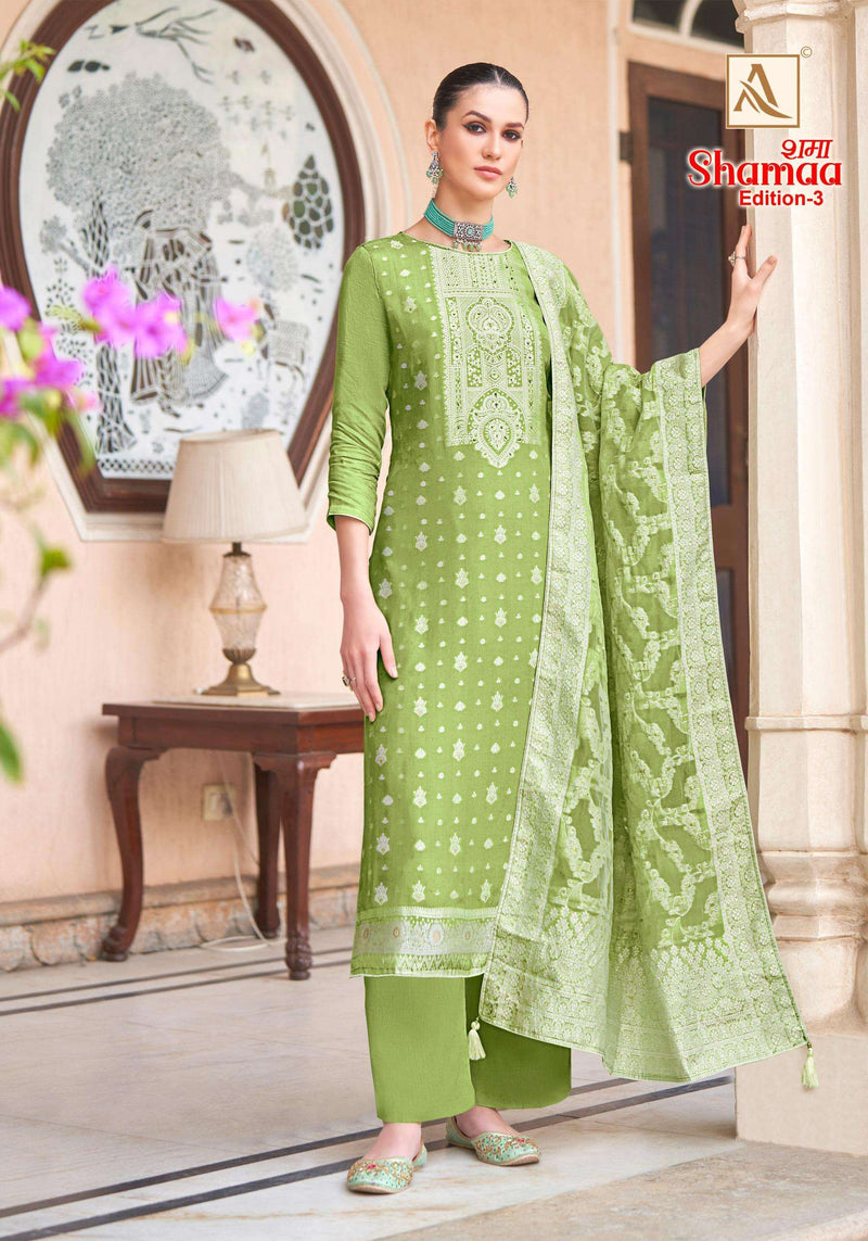 Alok Suits Shamaa Edition 3 Viscose Jacquard Heavy Designer Salwar Suit