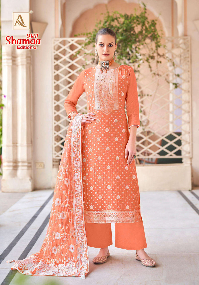 Alok Suits Shamaa Edition 3 Viscose Jacquard Heavy Designer Salwar Suit