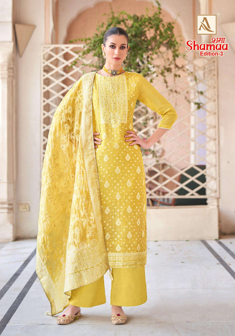 Alok Suits Shamaa Edition 3 Viscose Jacquard Heavy Designer Salwar Suit