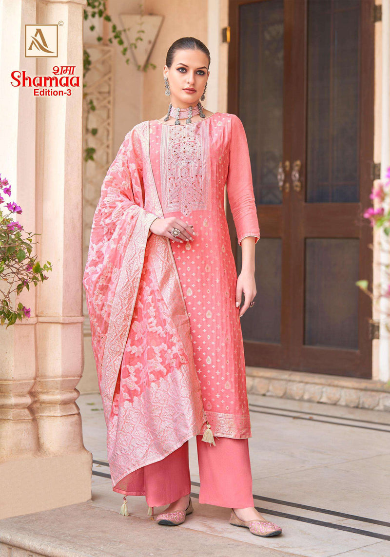 Alok Suits Shamaa Edition 3 Viscose Jacquard Heavy Designer Salwar Suit