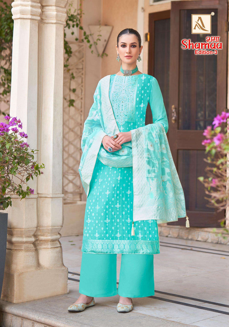 Alok Suits Shamaa Edition 3 Viscose Jacquard Heavy Designer Salwar Suit
