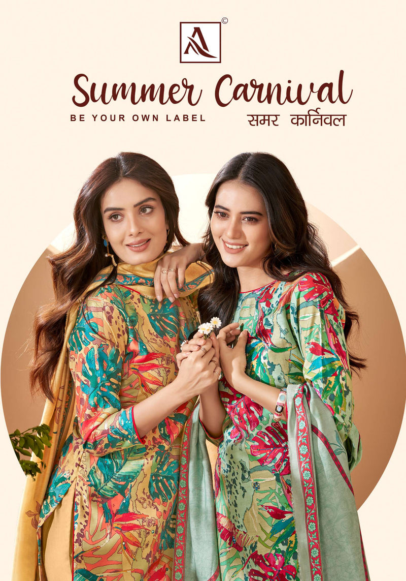 Alok Suits Summer Carnival Viscose Khatali Mirror Work Fancy Salwar Suit