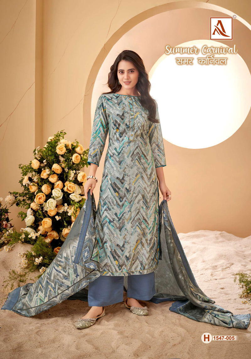 Alok Suits Summer Carnival Viscose Khatali Mirror Work Fancy Salwar Suit