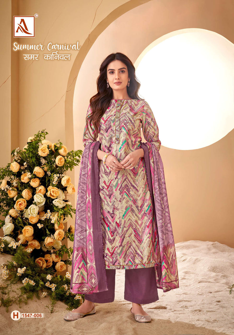 Alok Suits Summer Carnival Viscose Khatali Mirror Work Fancy Salwar Suit