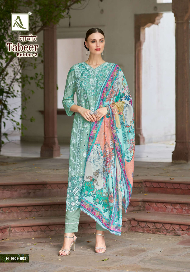 Alok Suits Tabeer Vol 2 Cambric Cotton Pakistani Embroidery Fancy Salwar Suit