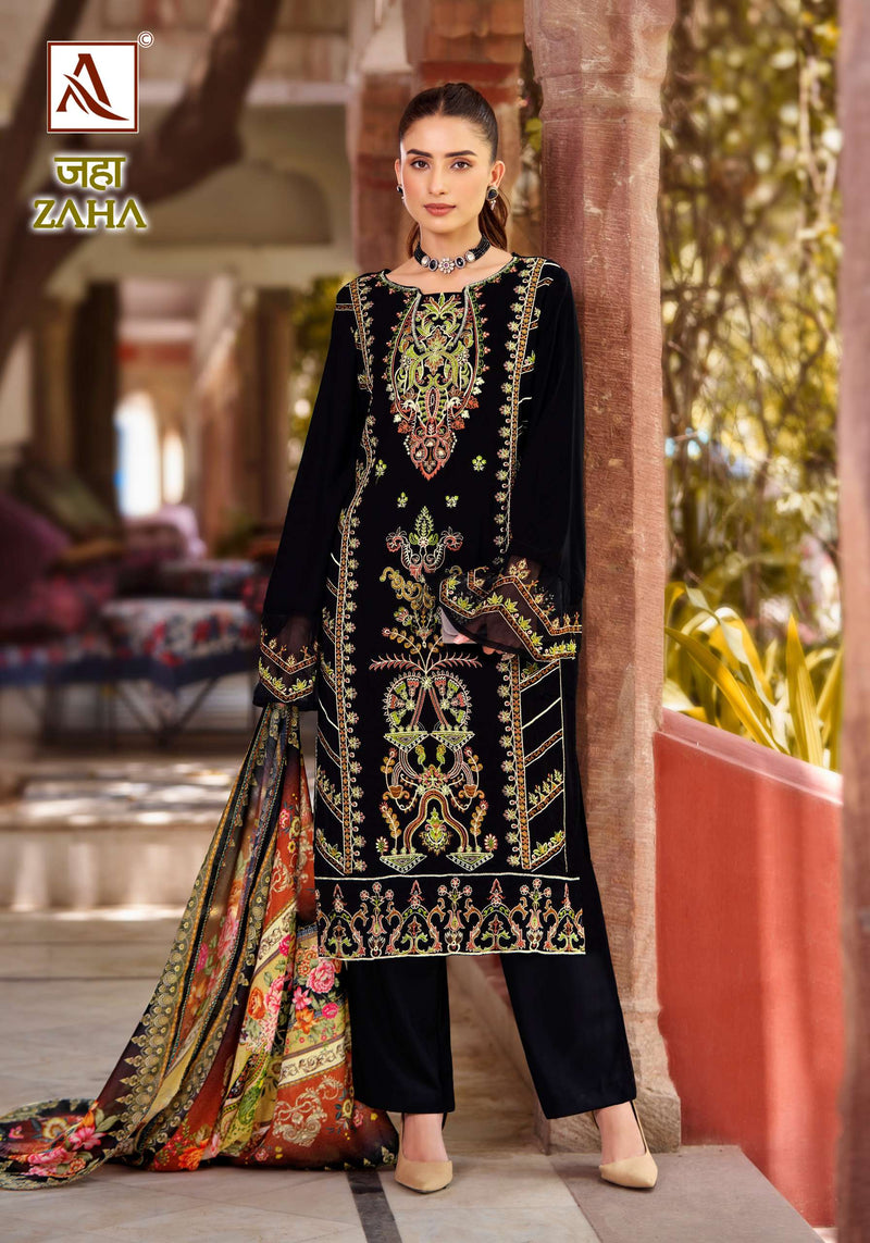 Alok Suits Zaha Viscose Reyon Pakistani Embroidery Designer Party Wear Suit