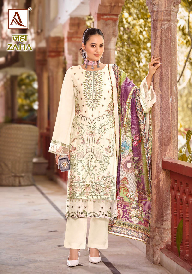 Alok Suits Zaha Viscose Reyon Pakistani Embroidery Designer Party Wear Suit