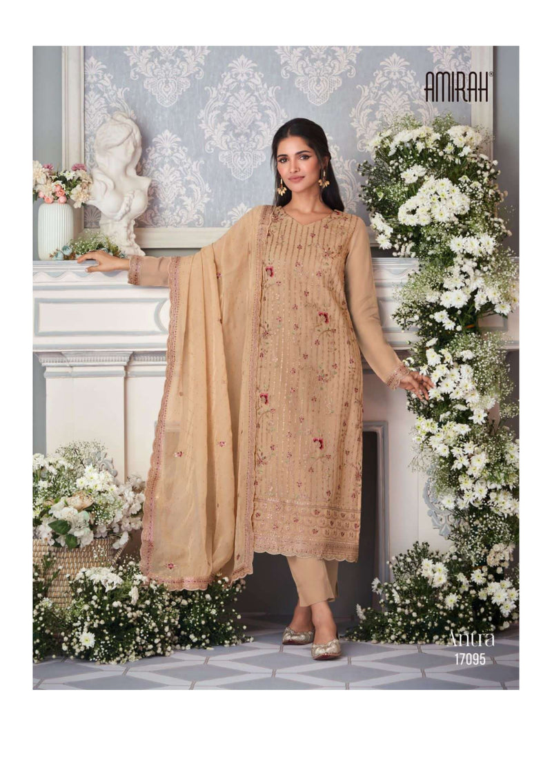 Amirah Antra Hit List Organza Silk Embrodery Work Party Wear Salwar Suit