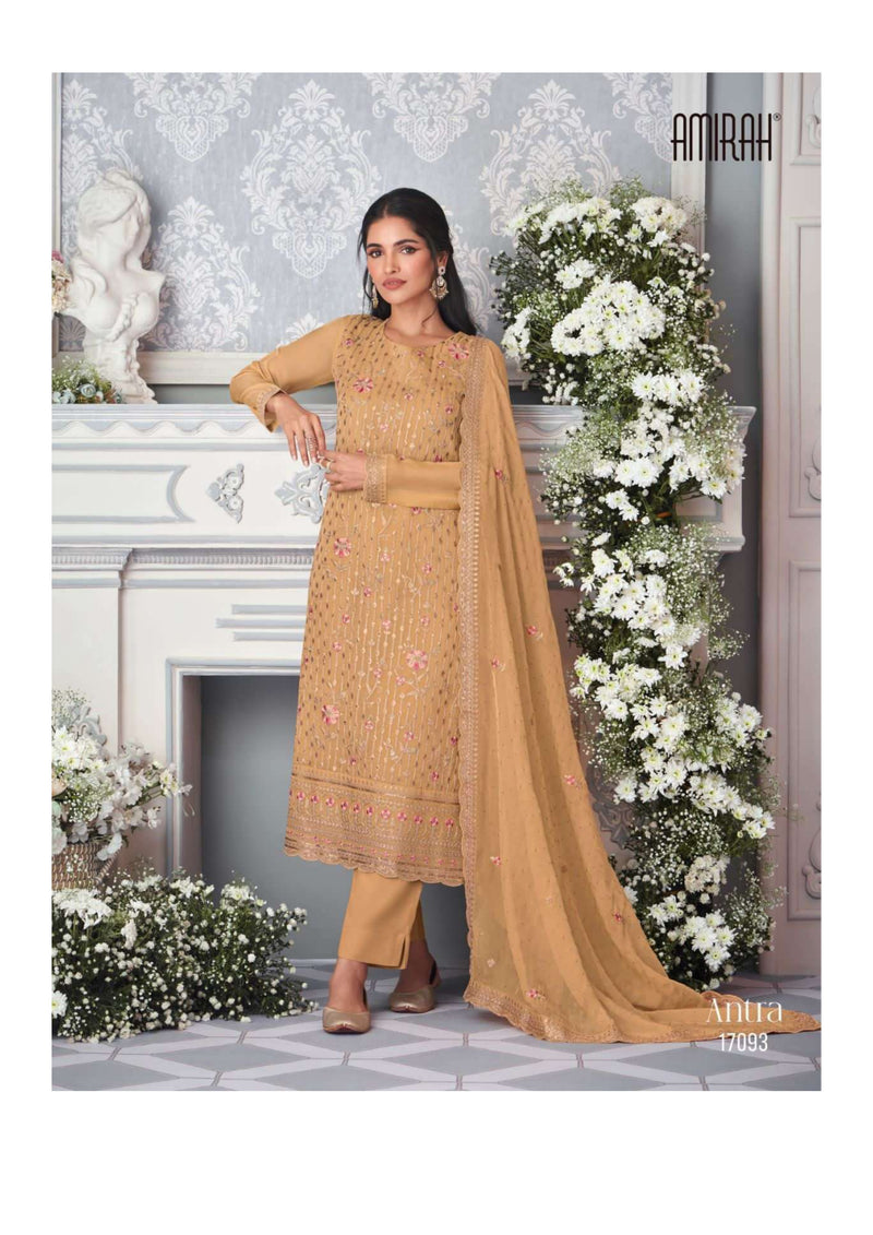 Amirah Antra Hit List Organza Silk Embrodery Work Party Wear Salwar Suit