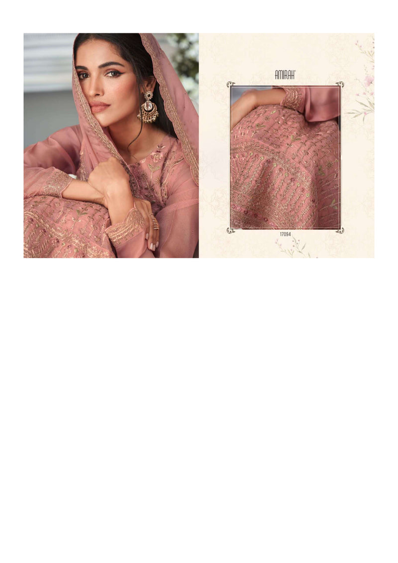 Amirah Antra Hit List Organza Silk Embrodery Work Party Wear Salwar Suit