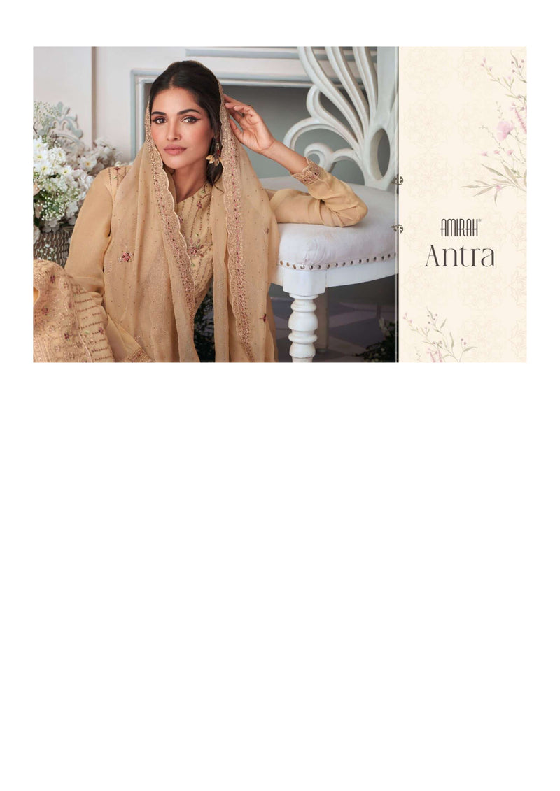Amirah Antra Hit List Organza Silk Embrodery Work Heavy Designer Party Wear Suit
