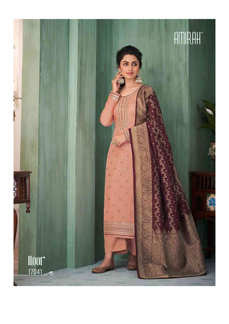 Amirah Noor Chinon Silk With Embrodery Work Designer Salwar Suit