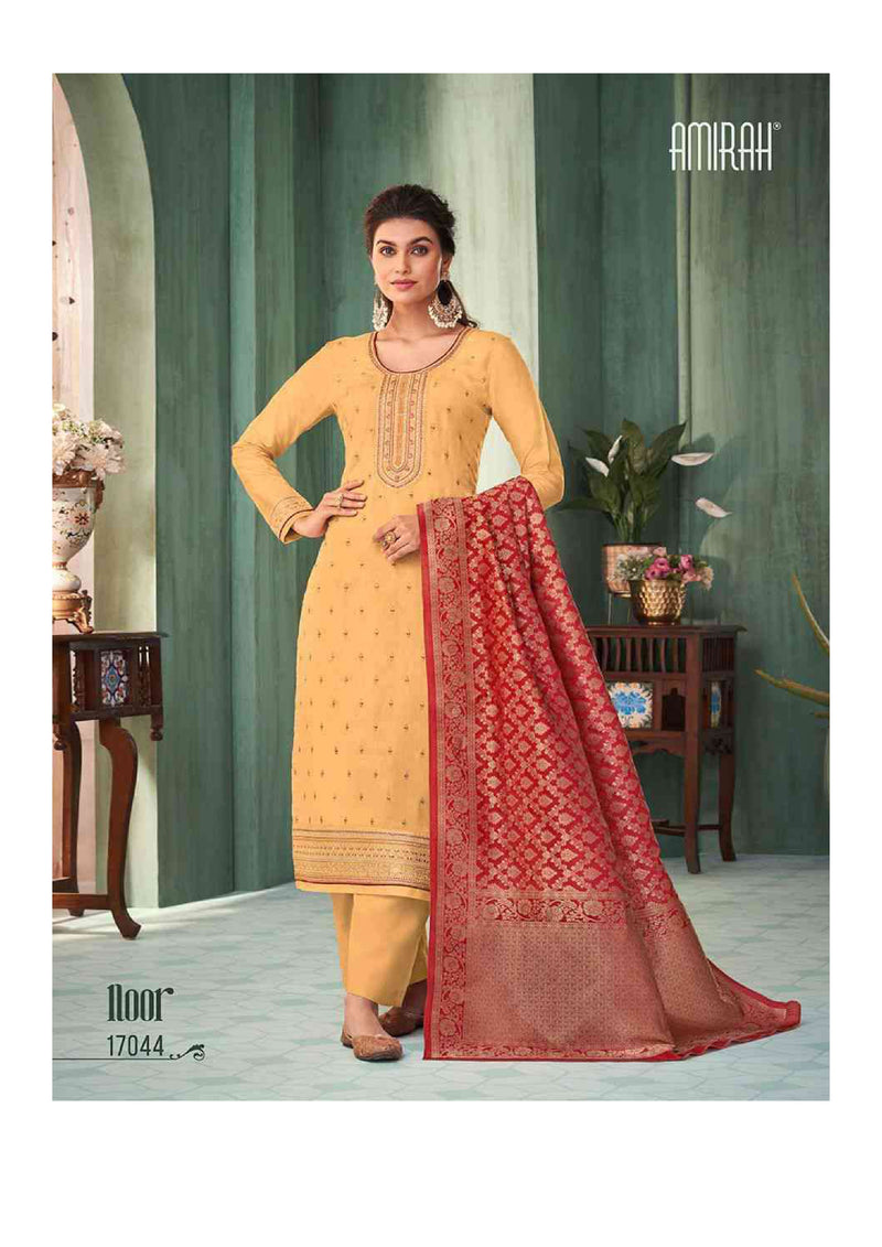 Amirah Noor Chinon Silk With Embrodery Work Designer Salwar Suit