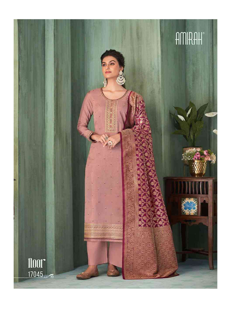 Amirah Noor Chinon Silk With Embrodery Work Designer Salwar Suit