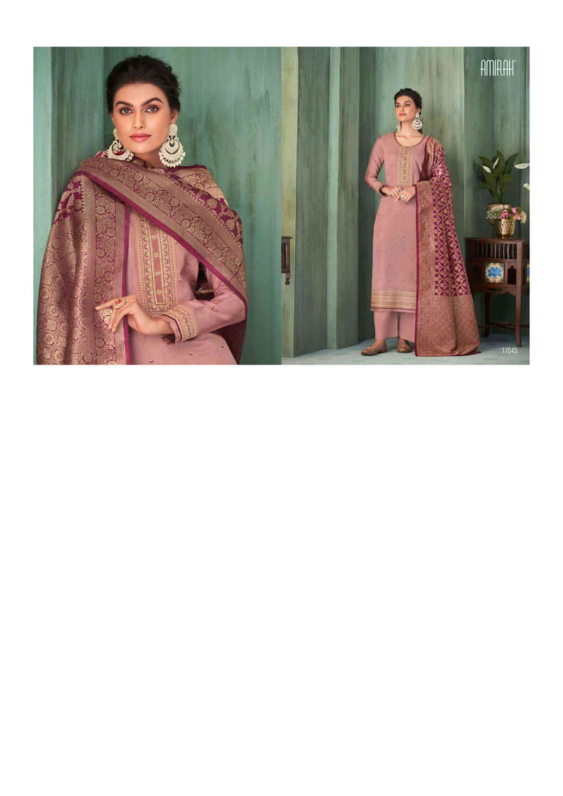Amirah Noor Chinon Silk With Embrodery Work Designer Salwar Suit