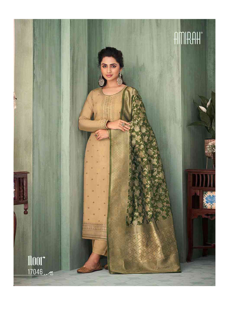 Amirah Noor Chinon Silk With Embrodery Work Designer Salwar Suit