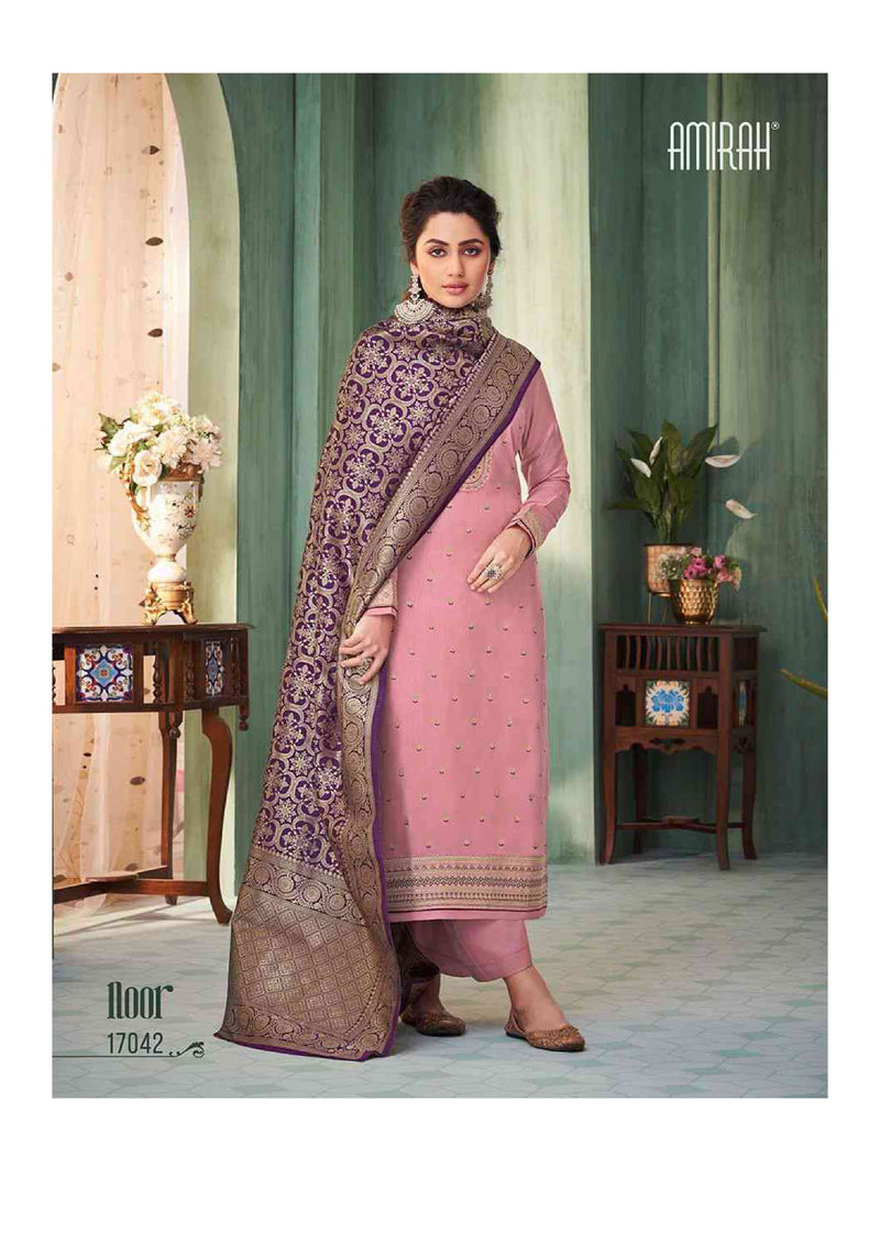 Amirah Noor Chinon Silk With Embrodery Work Designer Salwar Suit