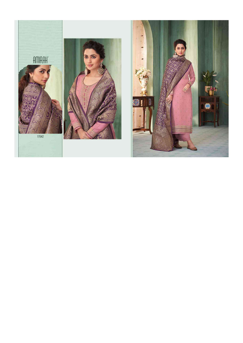 Amirah Noor Chinon Silk With Embrodery Work Designer Salwar Suit