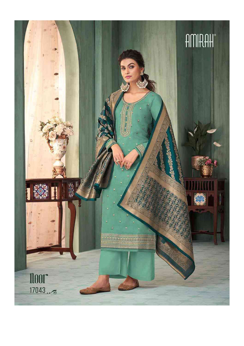 Amirah Noor Chinon Silk With Embrodery Work Designer Salwar Suit