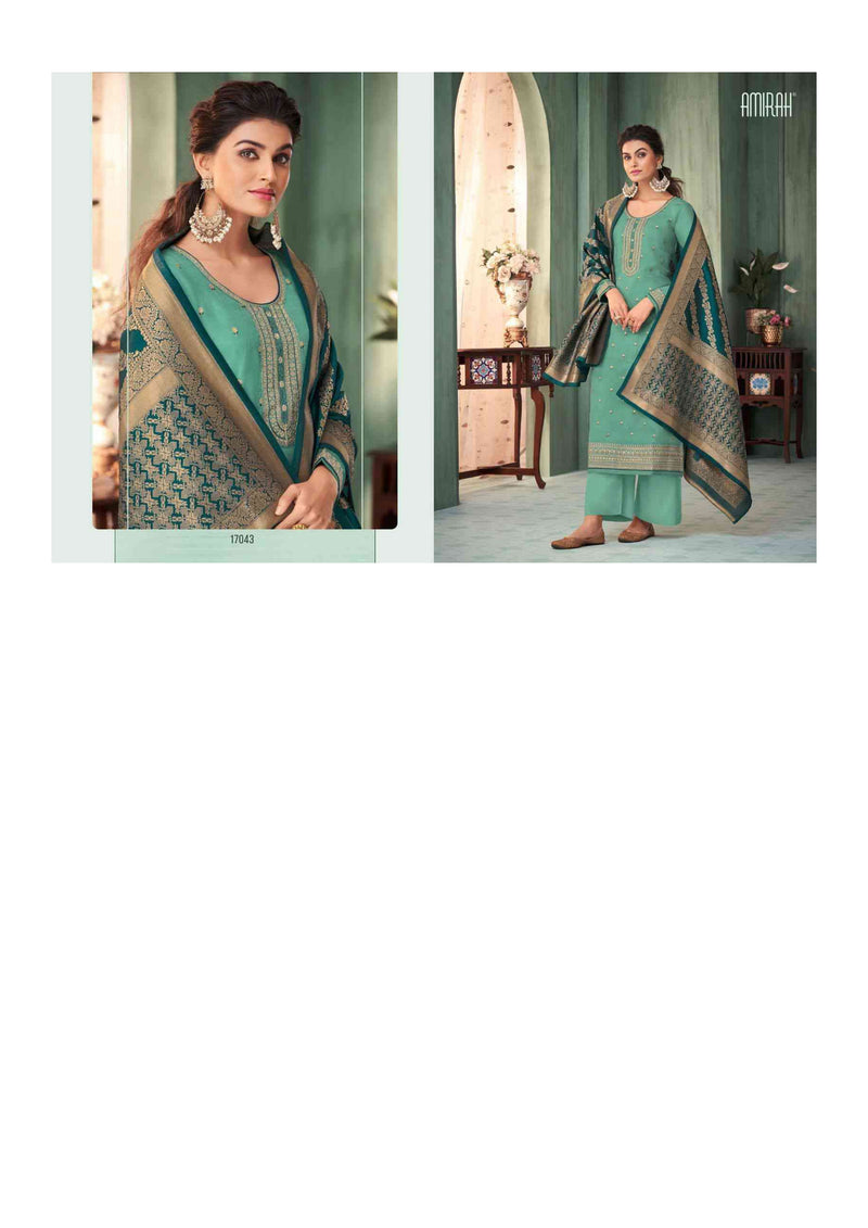 Amirah Noor Chinon Silk With Embrodery Work Designer Salwar Suit