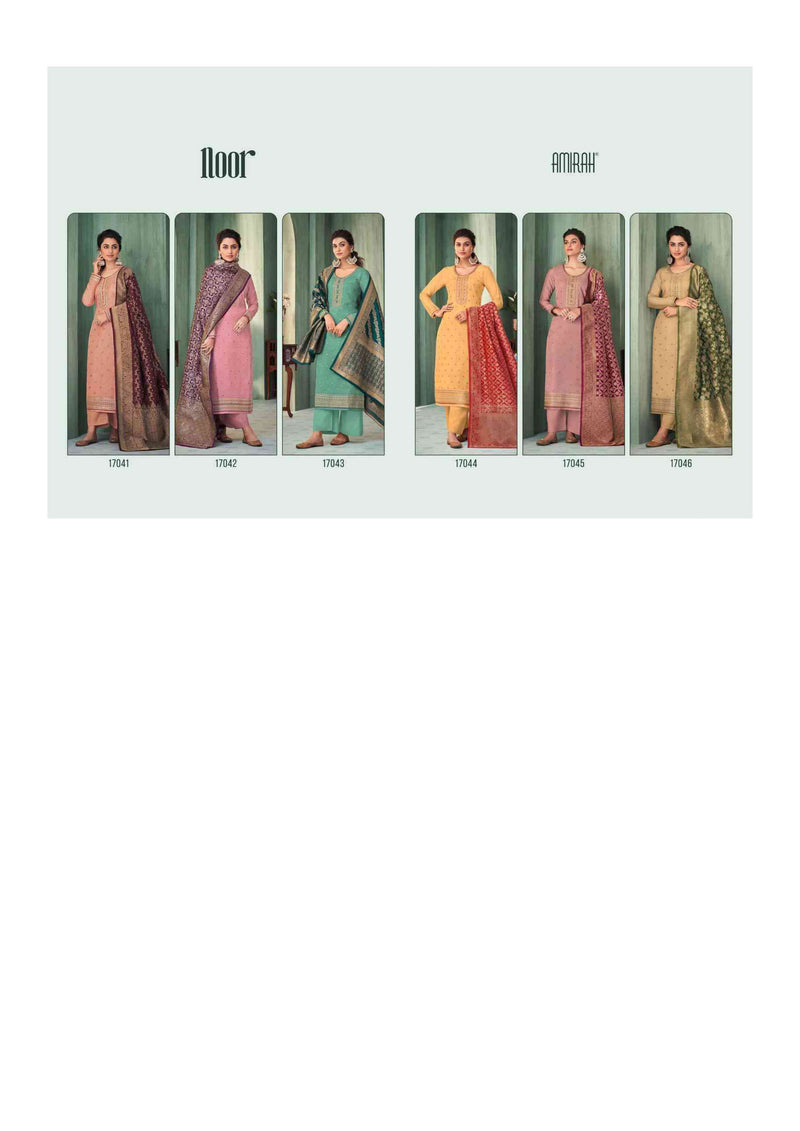 Amirah Noor Chinon Silk With Embrodery Work Designer Salwar Suit