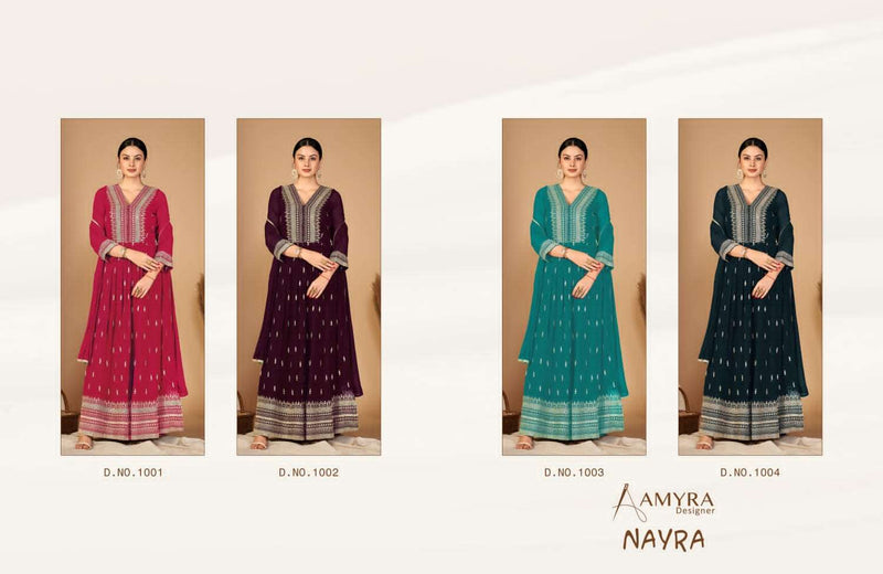 Amyra Nayra Georgette Designer Long Garara Style Salwar Kameez