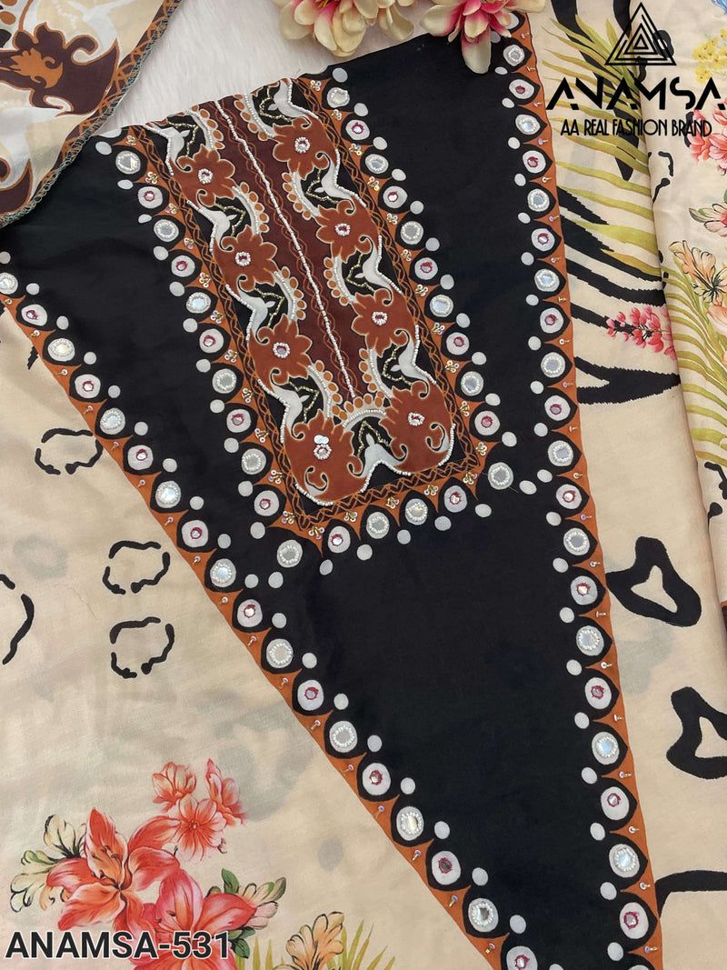 Anamsa 531 Muslin Cotton Fancy Designer Suit