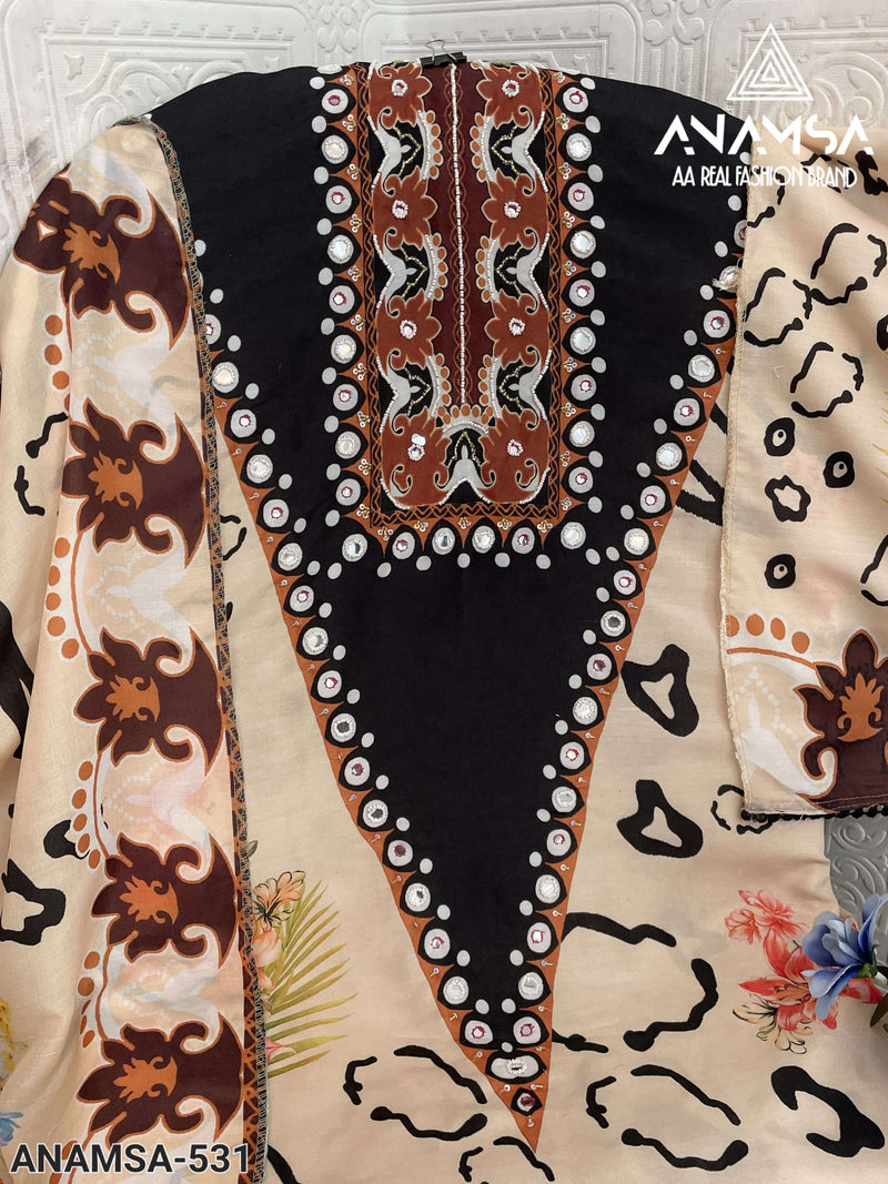 Anamsa 531 Muslin Cotton Fancy Designer Suit