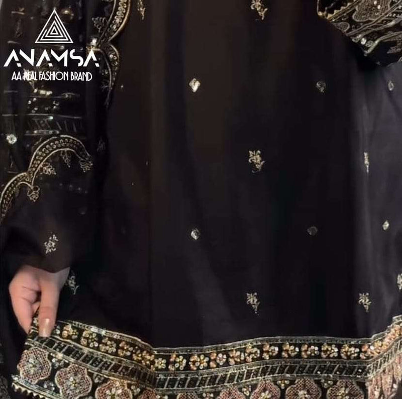 Anamsa 549 Fox Georgette Heavy Embroidered Fancy Suit