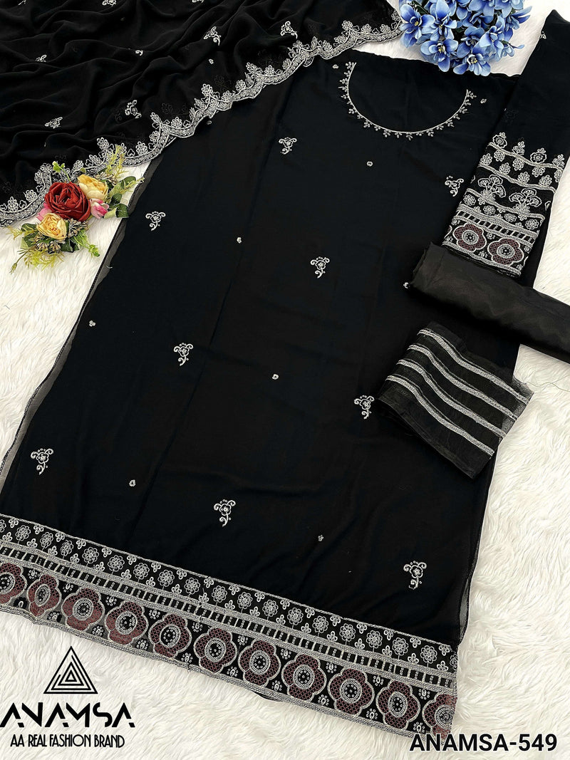Anamsa 549 Fox Georgette Heavy Embroidered Fancy Suit