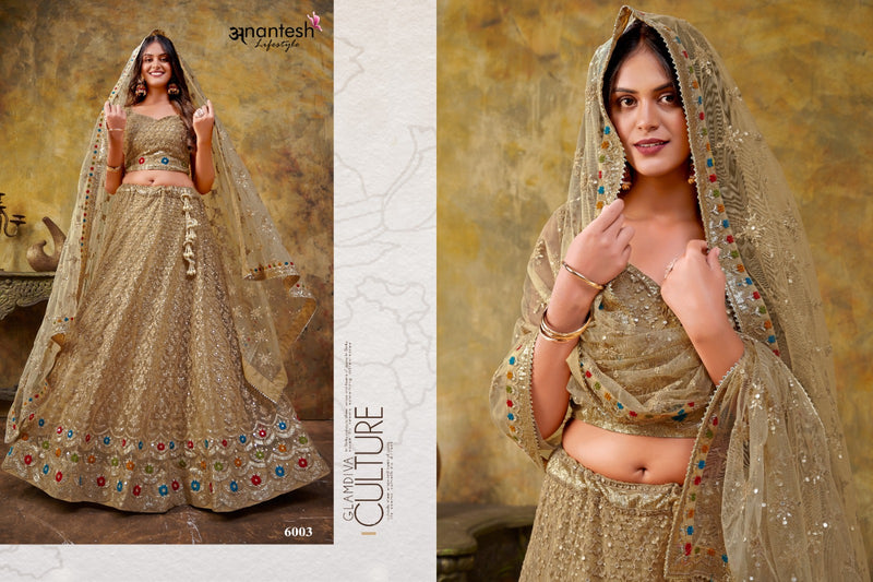 Anantesh Lifestyle Maharani Vol 1 Georgette Wedding Look Lehngas