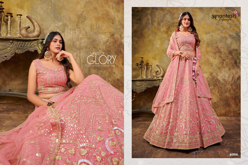 Anantesh Lifestyle Maharani Vol 1 Georgette Wedding Look Lehngas