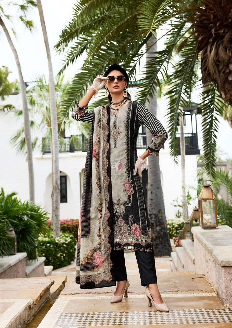 Anju Fabrics Inayat Tissue Digital Print Kurti Pant Dupatta Set