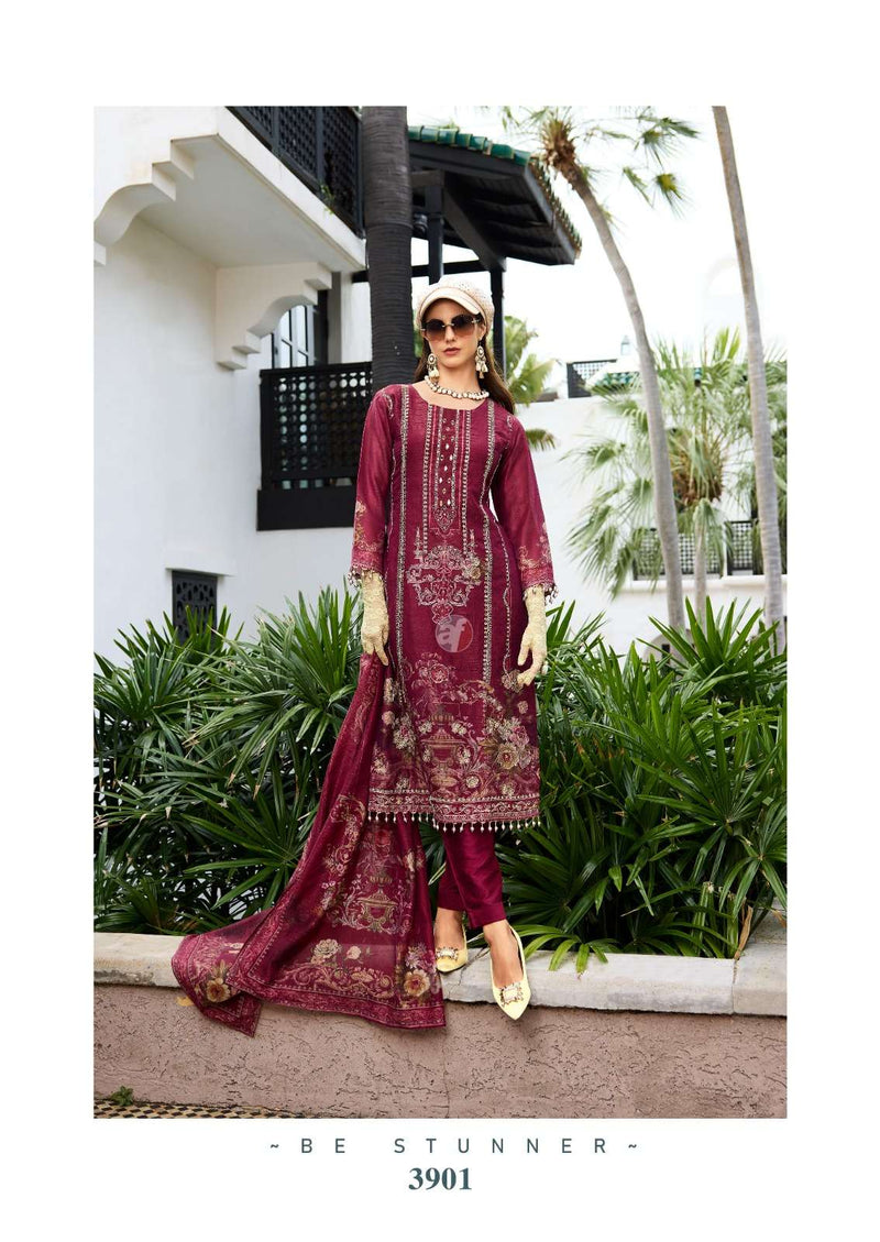Anju Fabrics Inayat Tissue Digital Print Kurti Pant Dupatta Set