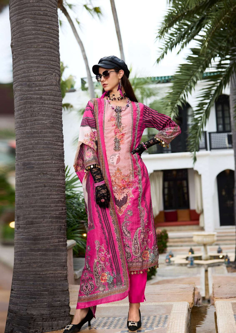 Anju Fabrics Inayat Tissue Digital Print Kurti Pant Dupatta Set