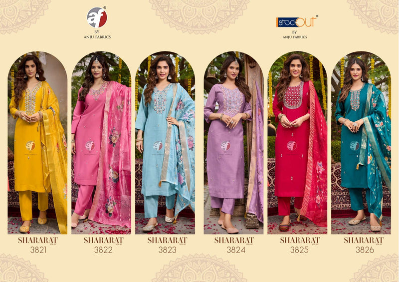 Anju Fabrics Shararat Vol 7 Viscose Modal Fancy Designer Kurti Combo Set