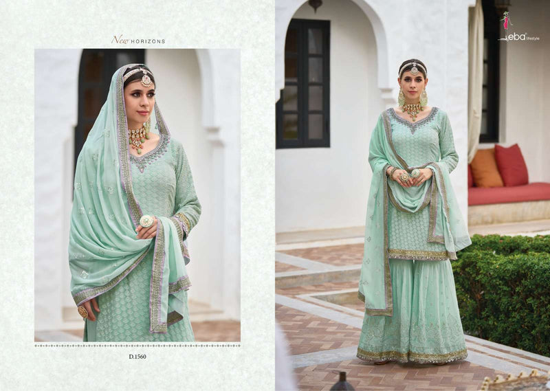 Armani Vol 4 By Eba Lifestyle Georgette Sharara Style Salwar Kameez