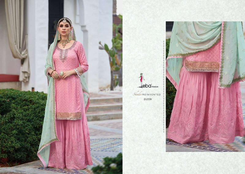 Armani Vol 4 By Eba Lifestyle Georgette Sharara Style Salwar Kameez