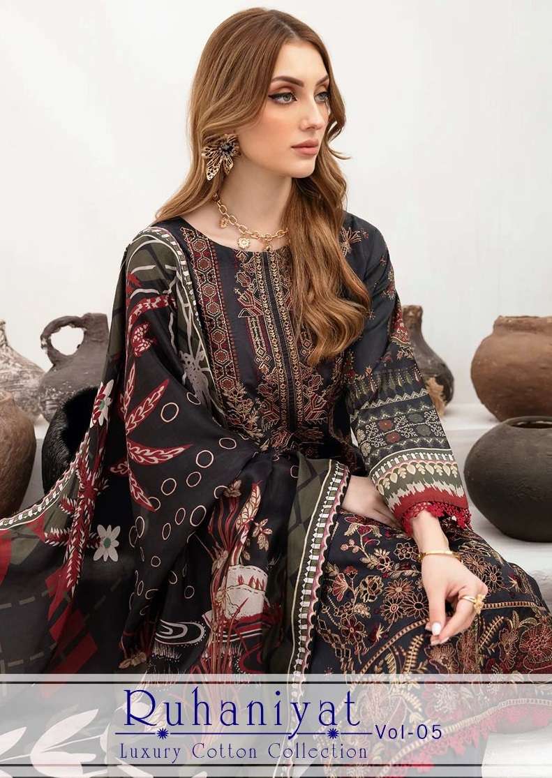 Asifa Nabeel Ruhaniyat Vol 5 Cotton Designer Daily Wear Salwar Suit