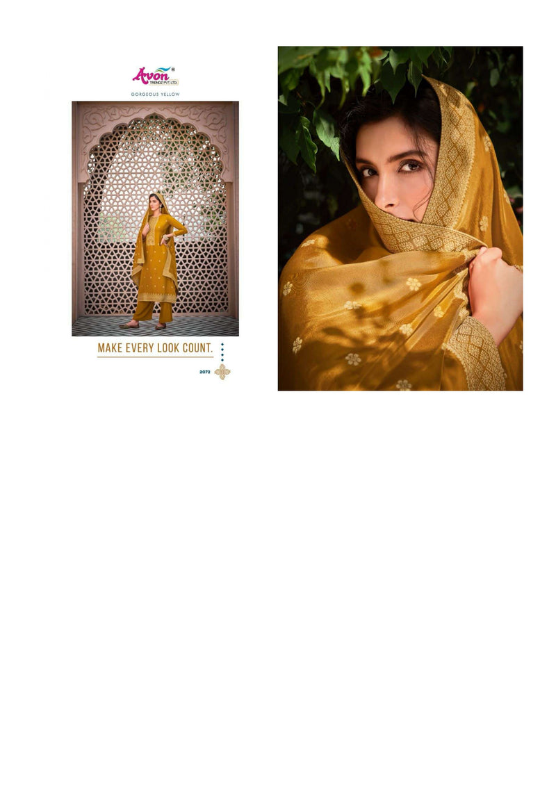 Avon Trendz Jalsa Bemberg Russian Silk Designer Party Wear Salwar Suit