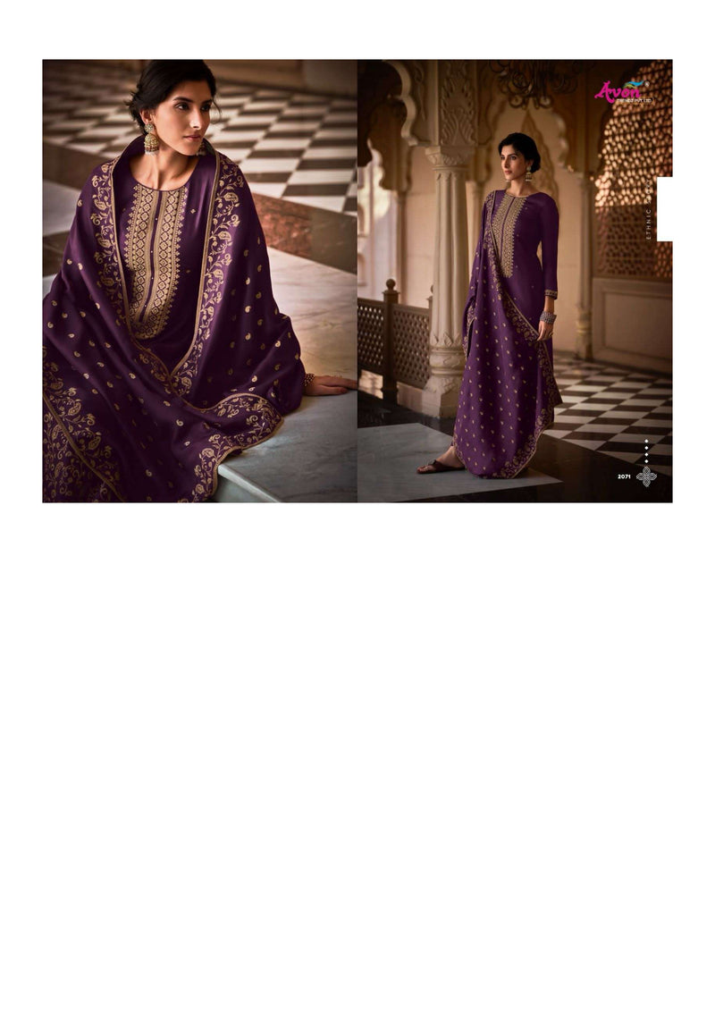 Avon Trendz Jalsa Bemberg Russian Silk Designer Party Wear Salwar Suit
