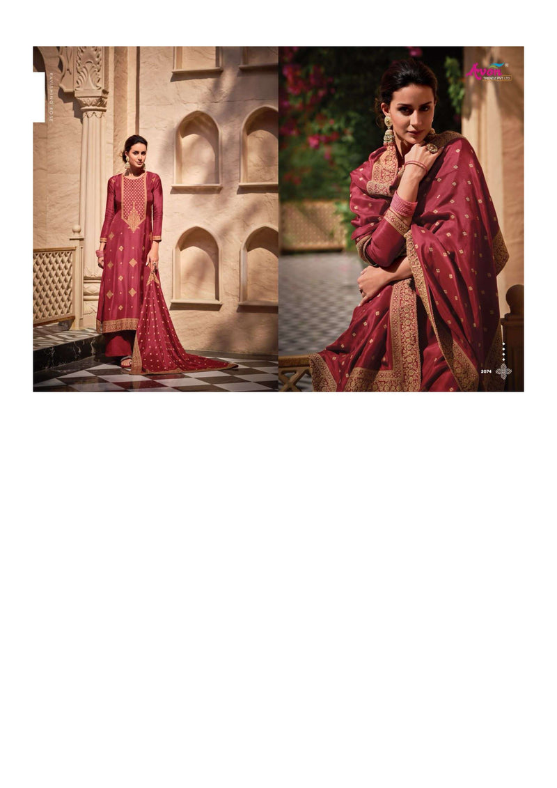Avon Trendz Jalsa Bemberg Russian Silk Designer Party Wear Salwar Suit