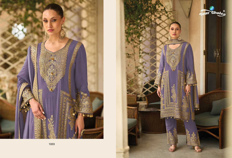 Your Choice Barbee Chinon Designer Party Wear Suit Collection