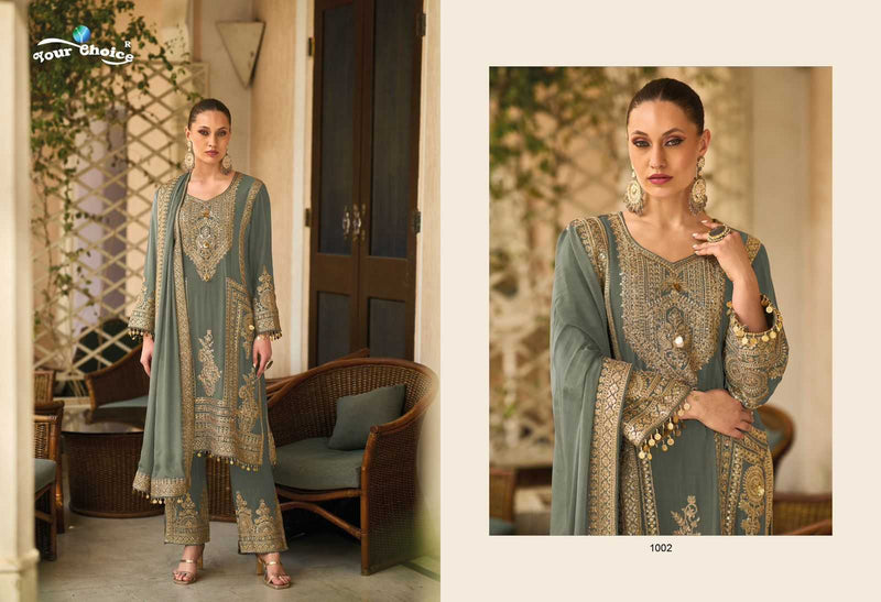 Your Choice Barbee Chinon Designer Party Wear Suit Collection