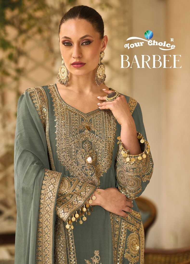 Your Choice Barbee Chinon Designer Party Wear Suit Collection