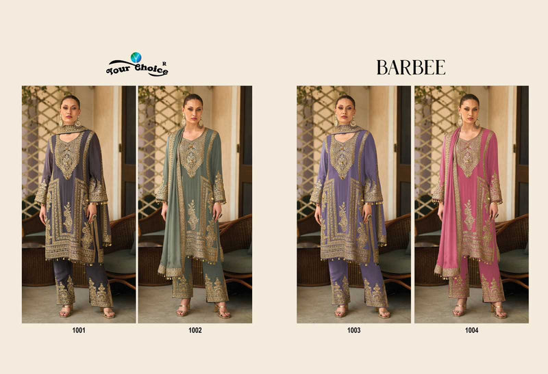 Your Choice Barbee Chinon Designer Party Wear Suit Collection