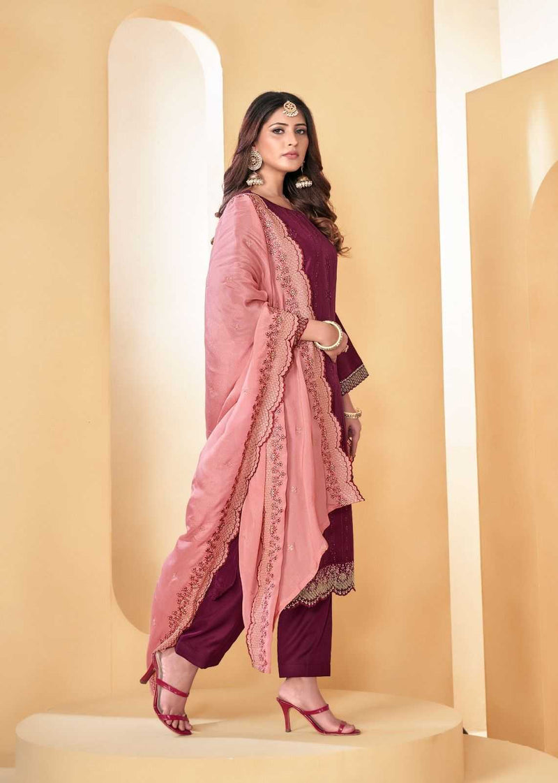 Bela Fashion Sahra Russian Silk Designer Festival Wear Salwar Suit