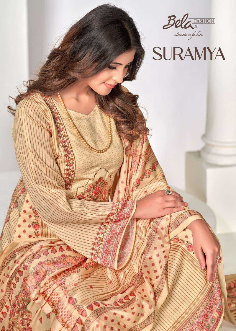 Bela Fashion Suramya Muslin Digital Print Fancy Wear Salwar Suit