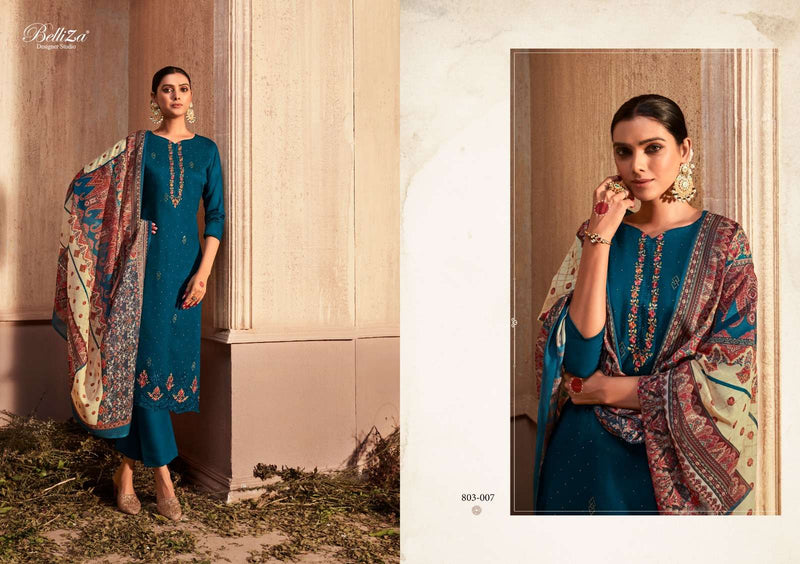 Belliza Designer Gulzaar Amazing Work Cotton Dress